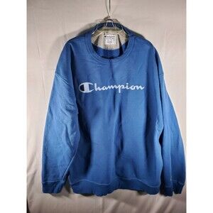 Champion Men's Crewneck Sweatshirt Size 2XL  Blue